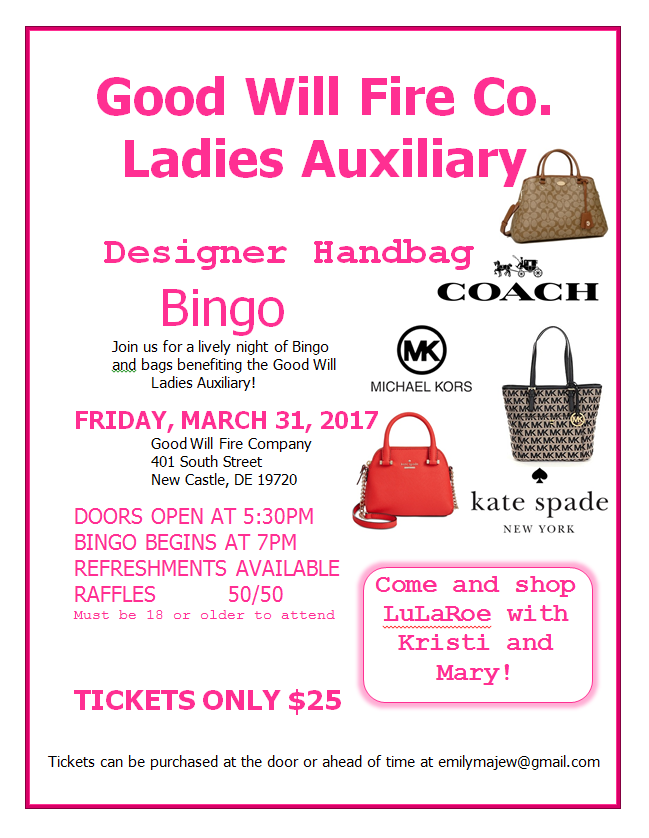 AGCS PTO Designer Bag Bingo Reservations- SOLD OUT!! - Cheddar Up