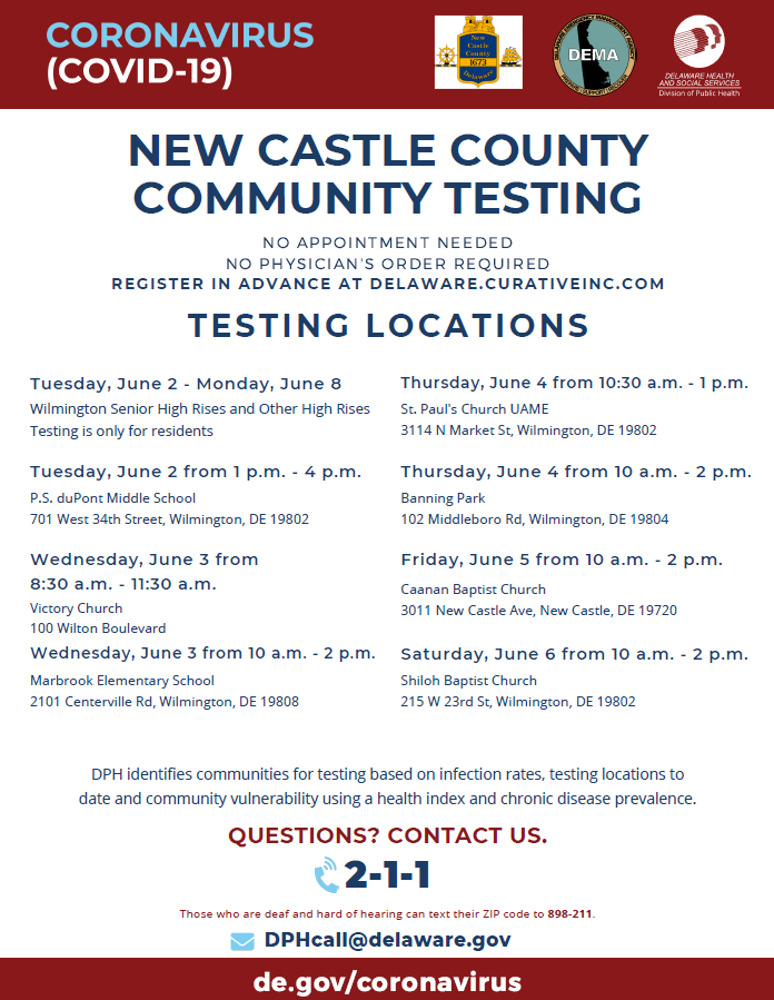 Covid Testing City of New Castle