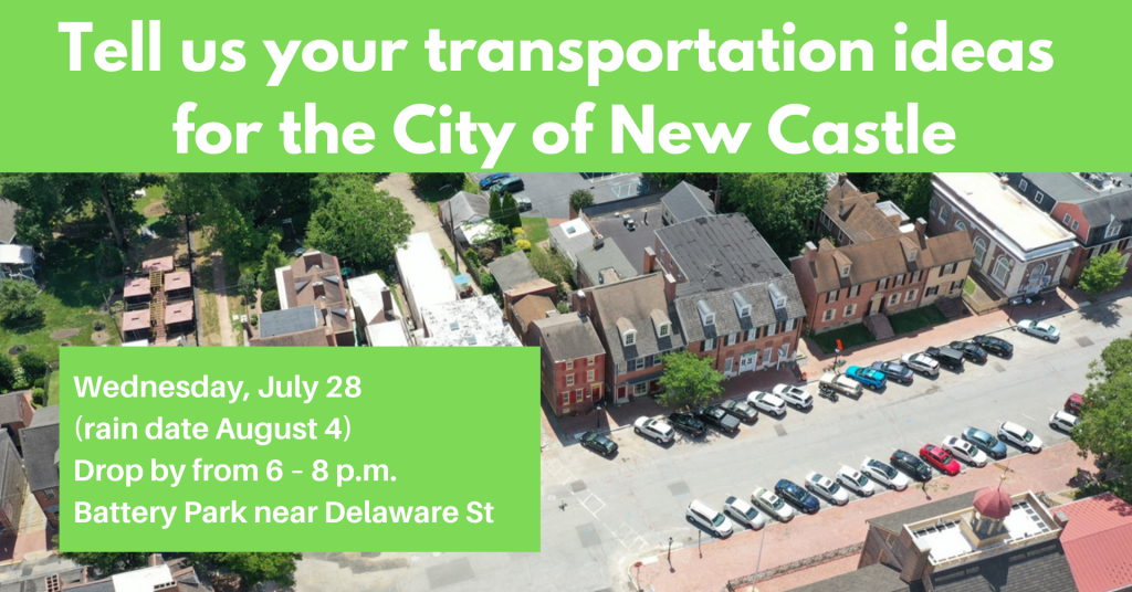 City of New Castle & WILMAPCO Transportation Plan Info Booth at Battery