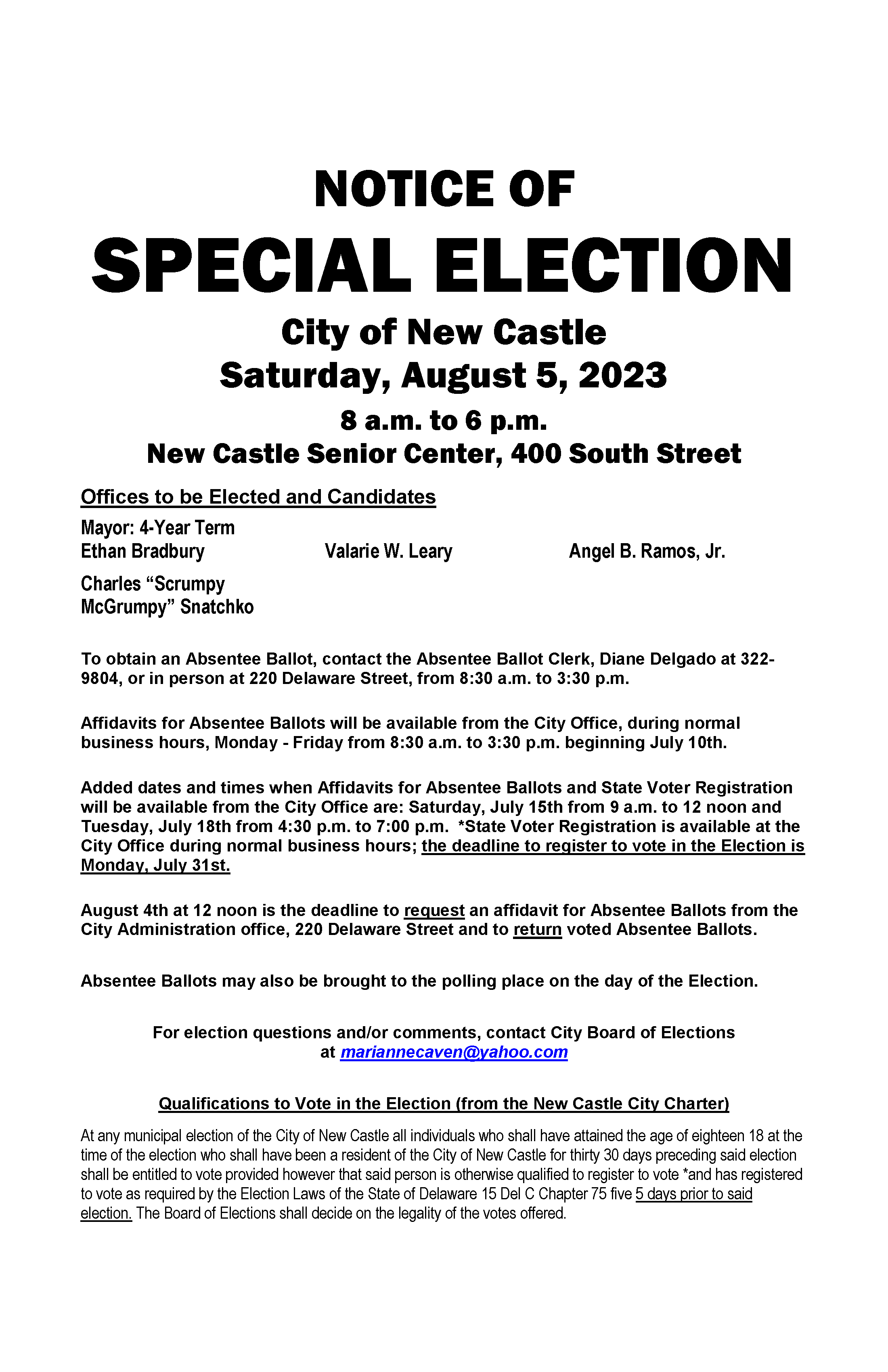 2023-notice-of-election-poster-city-of-new-castle