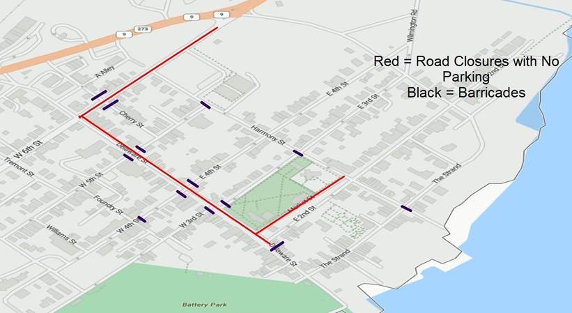 Road closures with no parking